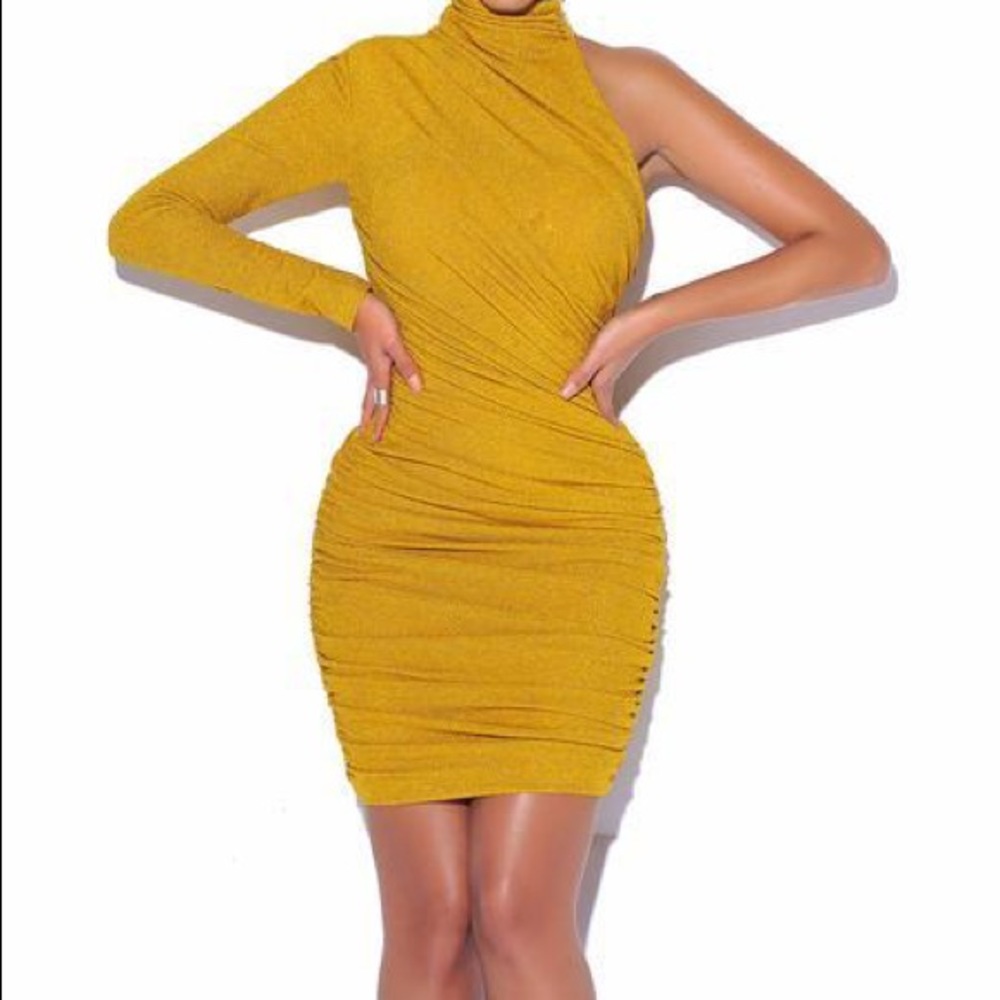 Starlight Gold Metallic Dress Miss Circle